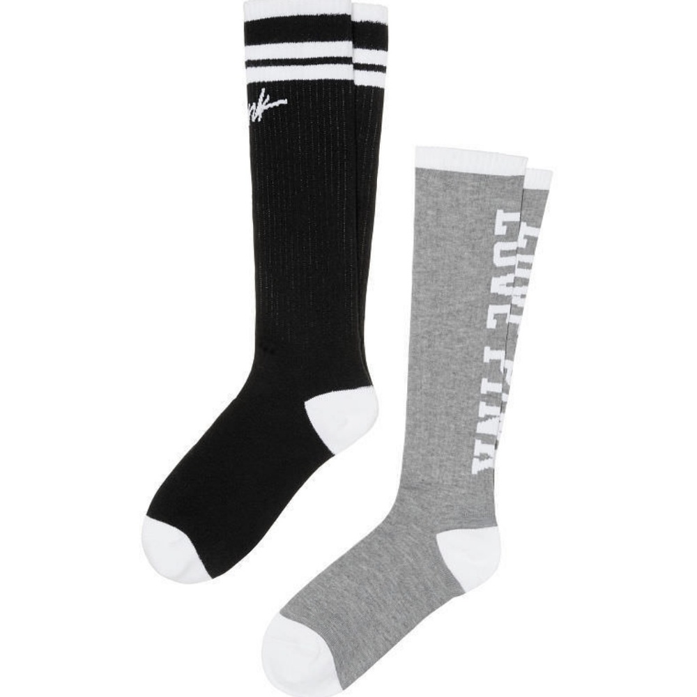 Victoria's Secret PINK Knee High Socks 2 Pairs OS